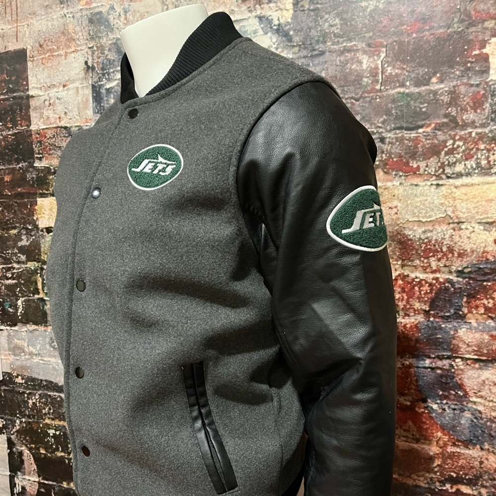MEW NFL New York Jets Chenille Wool Blend Varsity Jacket Choose Size MEDIUM